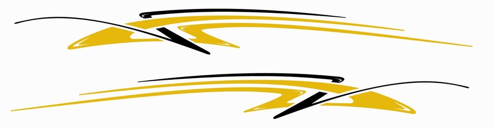 2 Car Truck Trailer Side Decals Graphics Stripes Vinyl #PB365
