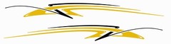 2 Car Truck Trailer Side Decals Graphics Stripes Vinyl #PB365