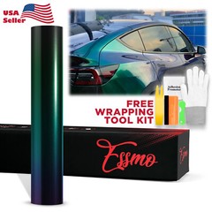 ESSMO PET Galaxy Dust Gloss Aurora Green Car Vehicle Vinyl Wrap Decal Sticker