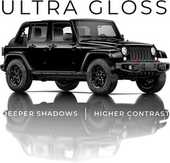 VViViD+ Ultra Gloss Premium Vinyl Car Wrap Film 6 FT x 5 FT, Gloss Piano Black