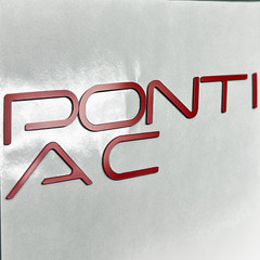 RED Rear Bumper Plastic Letters – 2004-2008 Pontiac Grand Prix NOT VINYL