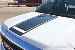 GMC “MIDWAY RALLY” Edition Center Hood Racing 2014-2018 Vinyl Graphics 3M Stripe