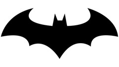 BATMAN BAT SIGN PERMANENT VINYL DECAL FOR CARS, TRUCKS, LAPTOPS