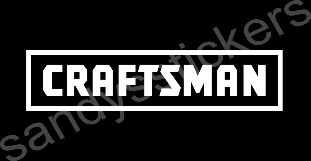 2x Craftsman Vinyl Decal Stickers – Tools toolbox car bumper window laptop 6″W