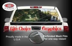 Dragon Empire Fantasy Rear Window Graphic Decal Truck Van Car