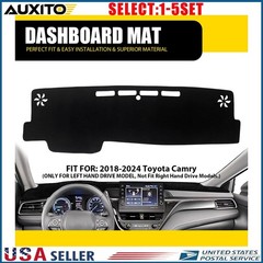 Dashboard Cover Mat Black Fit Toyota Camry 2018 2019 2020 2021 2022-2024 1-5X