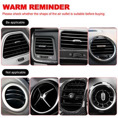 10X Car Truck Air Conditioner Outlet Vent Decoration Strip Interior Accessories