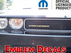 Dodge Challenger Grill Emblem Decal 2008 2009 2010 2011 2012 2013 2014