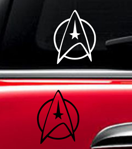 Star trek Decal Vinyl Car Window Sticker ANY SIZE