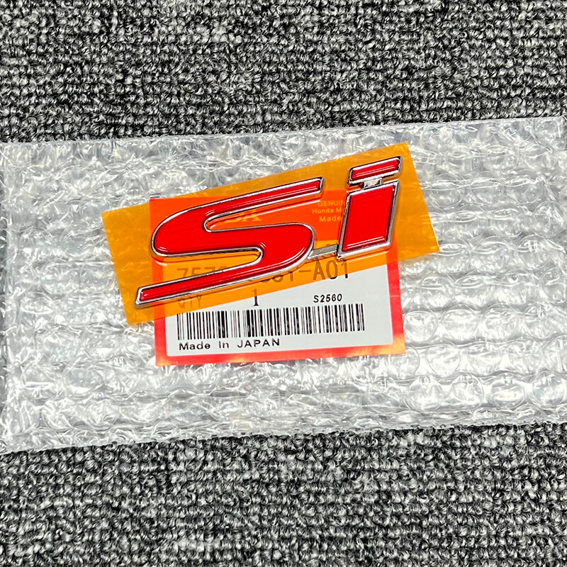 GENUINE FOR HONDA CIVIC 2017-2020 Silver RED ‘SI’ REAR BADGE EMBLEM