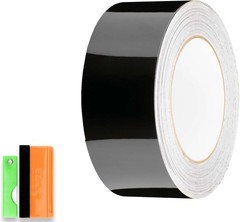 Automotive-Grade 25 FT Gloss Black Vinyl Wrap – Flexible & Easy Installation