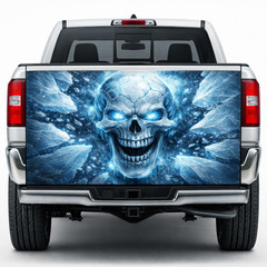 Scary Halloween Skull Tailgate Wrap Horror Gothic Truck Decal Spooky Design