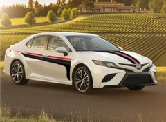 For TOYOTA CAMRY 2018-2022 Car Stickers Bonnet Racing Stripe Side Door Decals