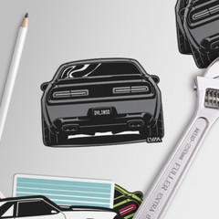 2008-2023 Dodge Challenger Front/Rear Decal/Sticker – Multiple Colors