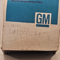 NOS OEM GM 1001980 / 10001979 BLUE PIN STRIPE DECK UPPER RIGHT