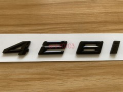 Gloss Black 3D ABS Letters Trunk 428i Emblem Rear Badge for BMW 2017-2022 428i