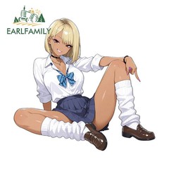 EARLFAMILY 5.1″ Hottie Car Stickers Motorcycle Window Anime Creative Decal