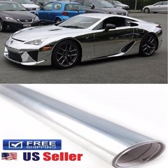 36″x60″ “PREMIUM” Chrome/Silver Vinyl Wrap Film DIY Sticker Decal Sheet 3ftx5ft