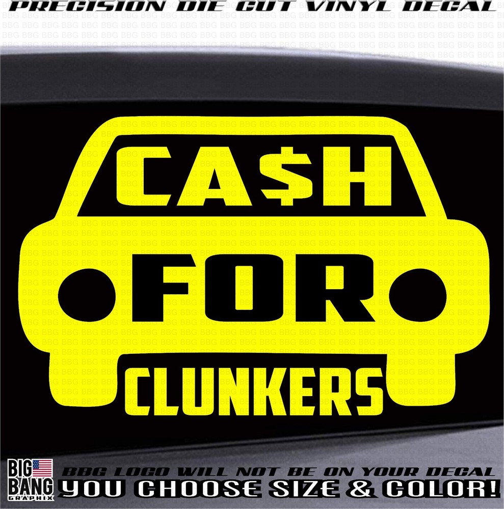 Junk /Bone Yard Business Advertising Decal Sticker JUNK CAR REMOVAL Car Scrap