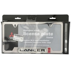 OEM 2008-2017 New Genuine Mitsubishi Lancer Chrome License Plate Frame MZ313953