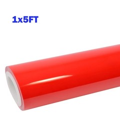 12″x60″ Ultra Gloss PET Liner Ferrari Red Car Vinyl Wrap Air Release 1FT x 5FT