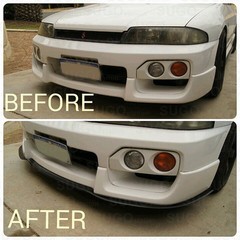 2″x98″ Car Front Bumper Lip Splitter Body Spoiler Protector Rubber Valence Chin