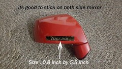 2x TUSCANI Carbon Fiber Doom Style Side Mirror Exterior Sticker Decal