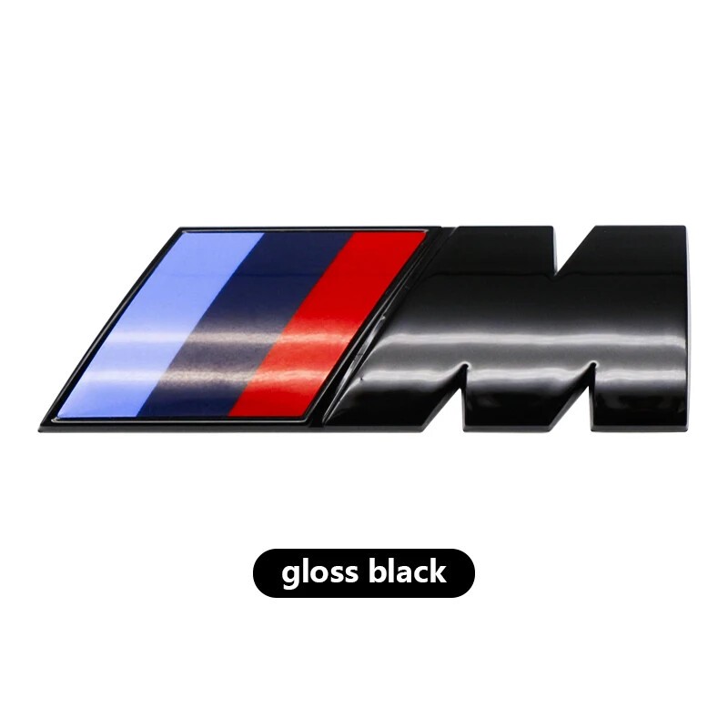 3D ABS Fender Emblem Rear Trunk Badge For M Power X1 X2 X3 X5 X6 X7 Sticker