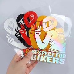 Car Window Door Motorcycle Sticker Silver White Universal Decorative Stickers