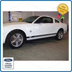Ford Mustang Rocker Panel Door Side Stripes Decals RAA both sides L and R strip