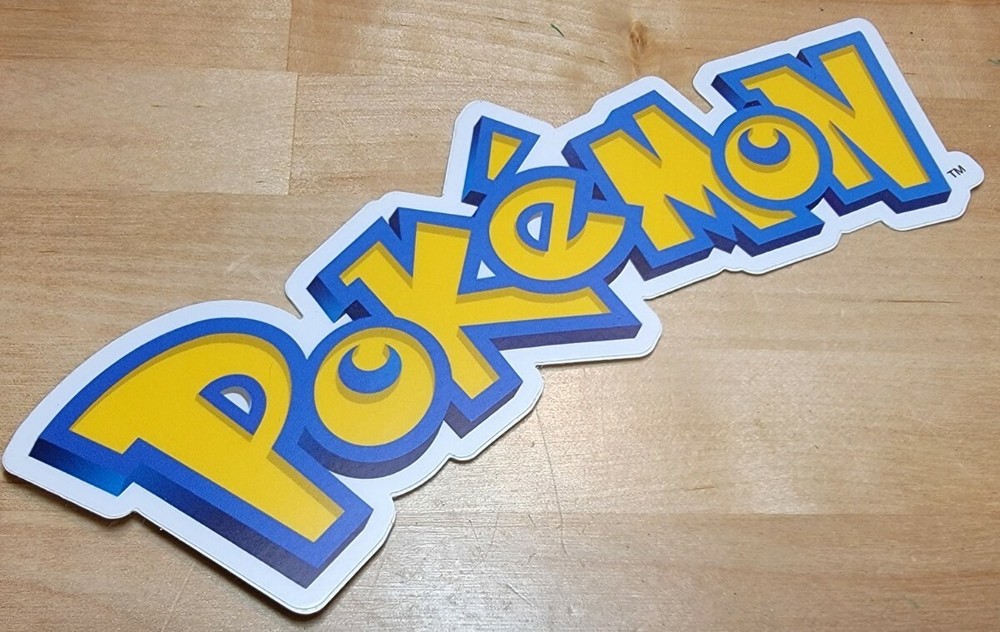 1 Pokemon Dishwasher & Microwave Safe 6.5 x 2.53 Inch JUMBO Die Cut Sticker