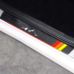 4pcs For Toyota Tacoma Tiara Yellow Tri Color Car Door Sill Plate Protectors