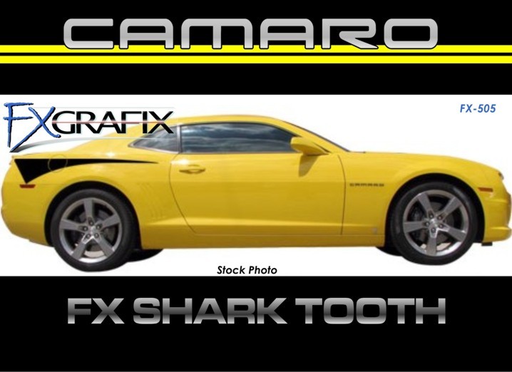 2010 – 2018 Chevrolet Camaro Shark Tooth Side Stripe Kit Dealer Quality Graphics