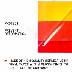 Classic Retro Style Stripe Tri-Color Decal Sticker skirt Side Fit Toyota/Lexus