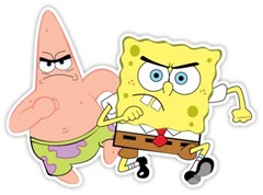 Spongebob and Patrick sticker decal 5″ x 4″