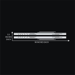 2pc Car Truck Body Side Skirt Racing Stripe Set Multiple colors Made in USA 6+yr