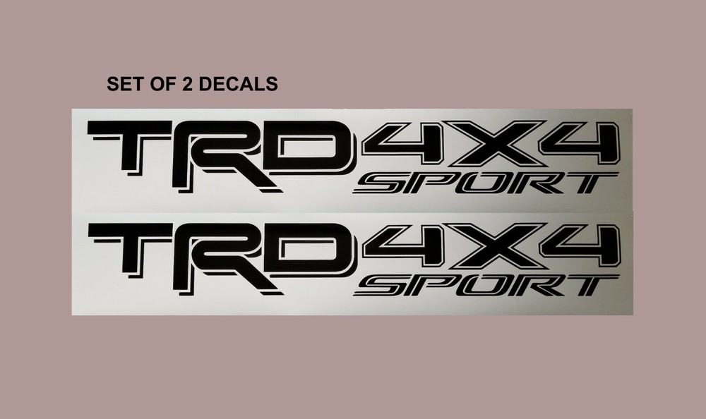 2X Toyota TRD 4×4 Sport Tacoma Tundra Truck Bed Decal Sticker