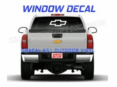 CHEVY WHITE WINDOW DECAL TRUCK/CAR ORACAL OUTDOOR VINYL 651 16X6″ NEW