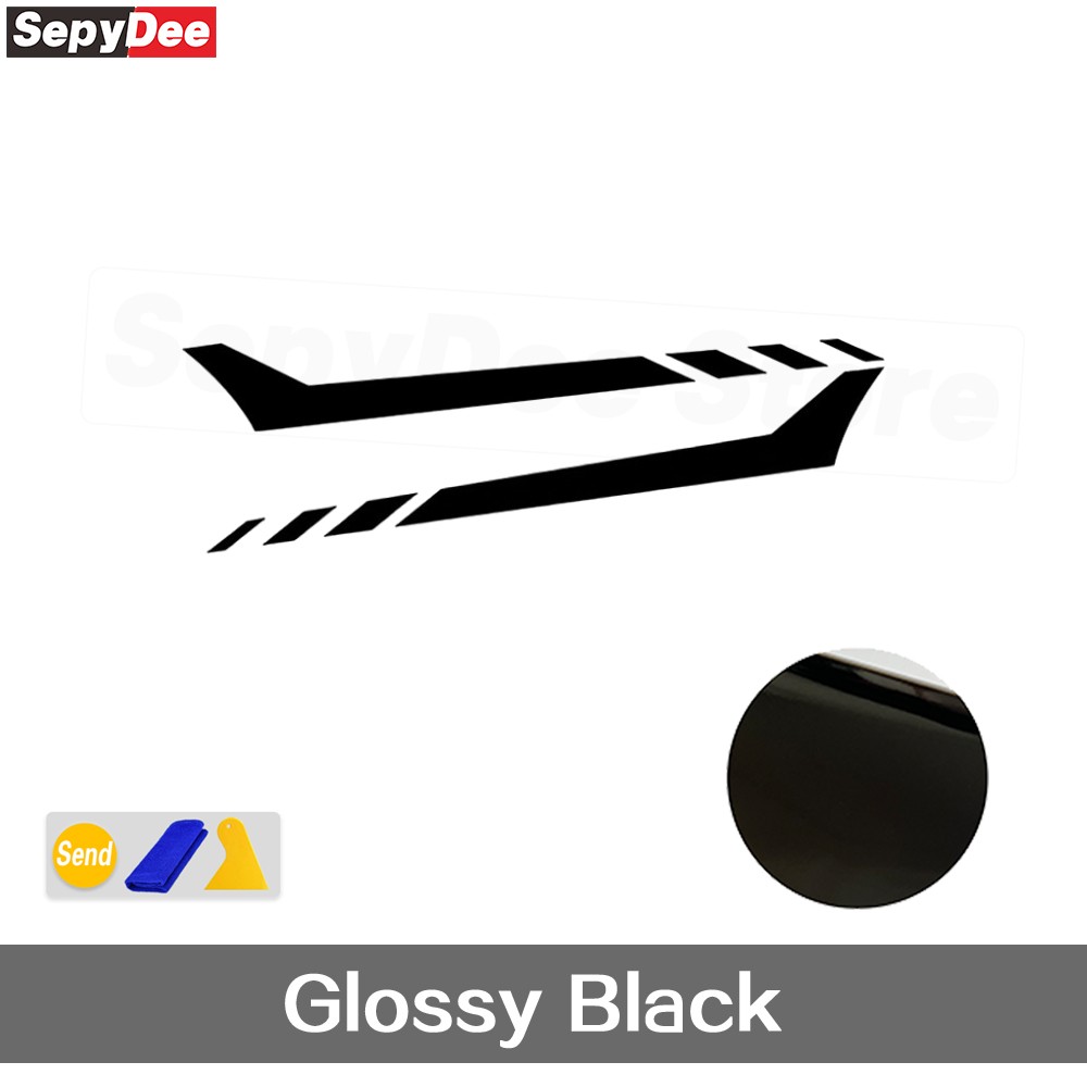 Car Rocker Panel Side Stripes Stickers Vinyl Decal for Ford Mustang Mach-E