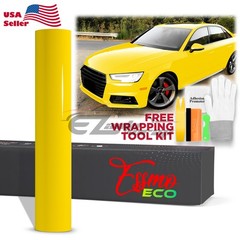 5FTx7FT PPF Lemon Yellow Gloss Color Vinyl Paint Protection Film Scratch Wrap