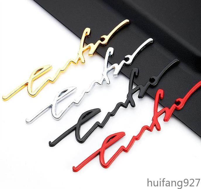 Metal 3D Turbo Car Auto Body Trunk Lid Rear Fender Badge Emblem Decals Sticker