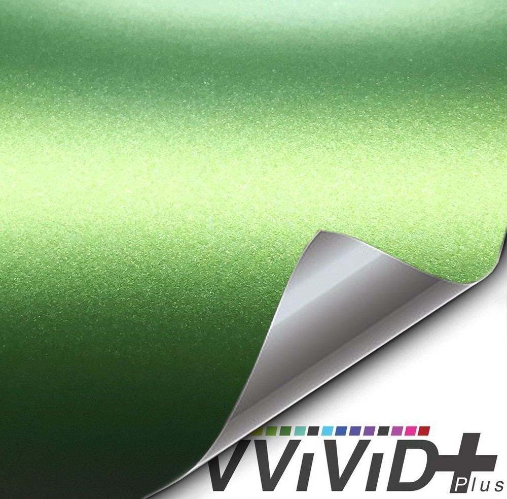 VVivid 2020 VVivid+ Matte Metallic Green (Ghost) Vinyl Car Wrap Film | V207