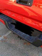 RED Tailgate Insert Letters Decal Vinyl Stickers for Toyota Tacoma 2016-2023