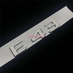 2018 E43 + AMG + BITURBO 4 MATIC Trunk Emblem Badge Sticker for Mercedes Benz