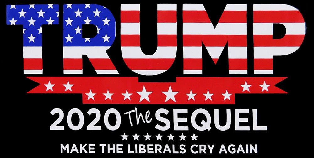 Lot of 6 Trump 2020 The Sequel Make The Liberals Cry Again Black Bumper Sticker
