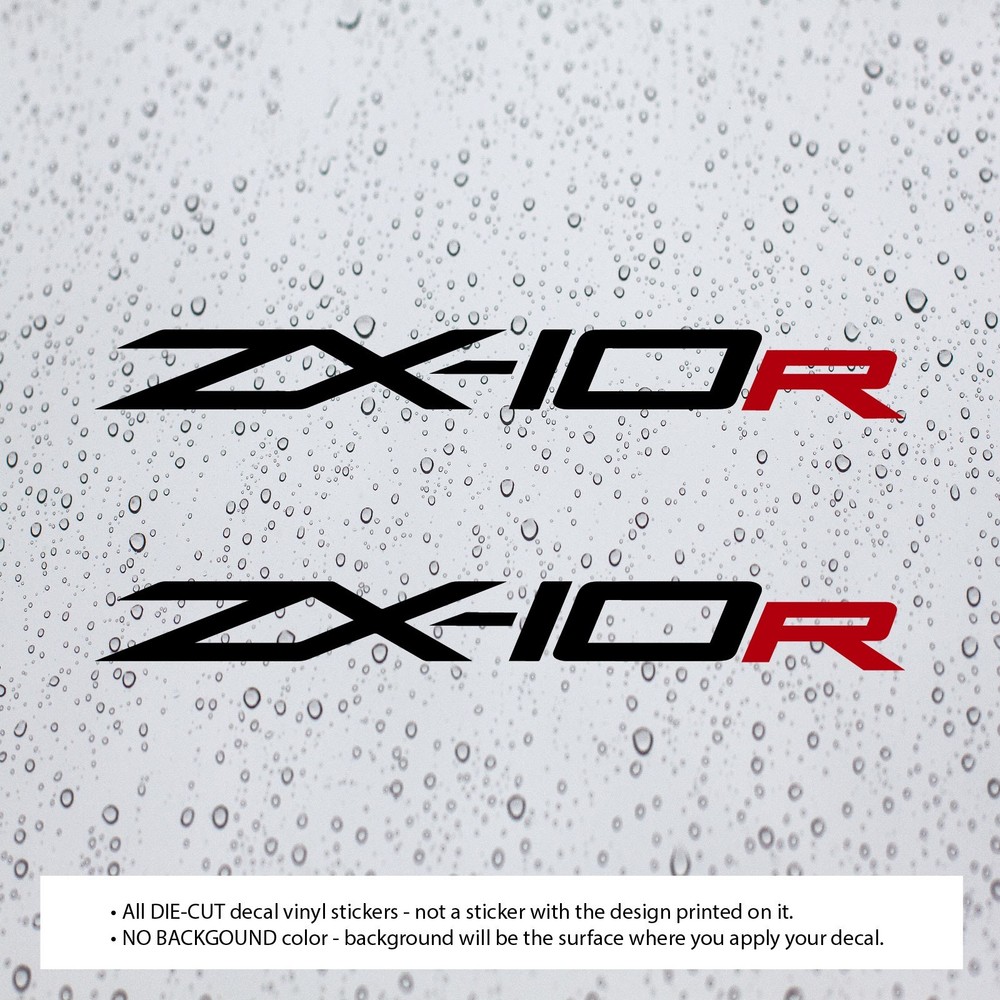 (2 x) ZX-10R ZX10R Decal Vinyl Stickers | Die-Cut | No Background
