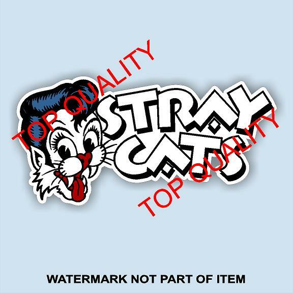 STRAY CATS STICKER ROCK N ROLL MUSIC BAND DECALS ROCKABILLY OLD SKOOL ROCK