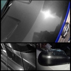 5D Carbon Fiber Vinyl Film High Gloss Ultra Shiny Car Wrap Roll Sticker Great