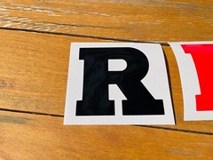Rutgers Univ. Block “R” Vinyl Decal Many Sizes Avail. FREE Ship!
