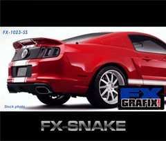 2013 – 2014 Ford Mustang 18″ Factory Style Super Snake Dealer Quality Stripes